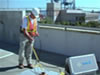 GPR Mala device being used on concrete
